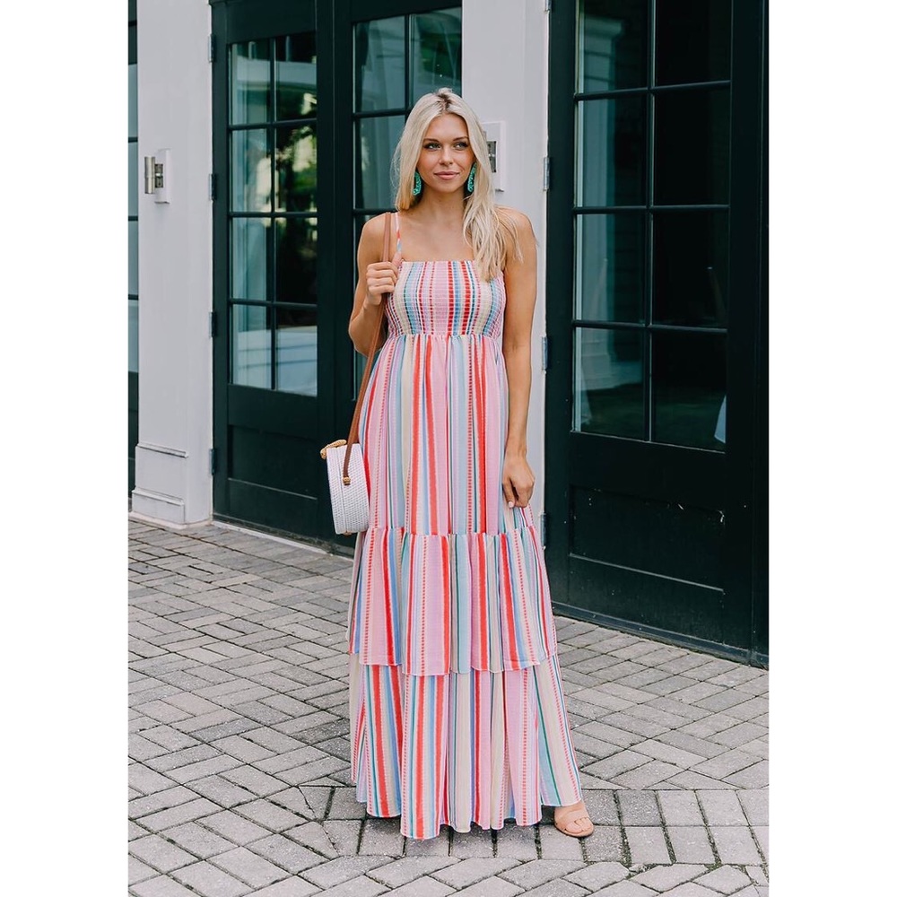 NEW Jack by BB Dakota TRUE COLORS SMOCKED MAXI